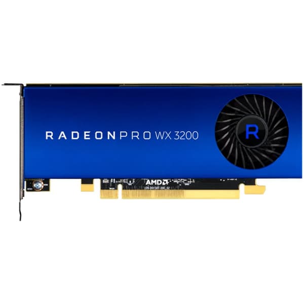 AMD Radeon Pro WX 3200 4 GB GDDR5 Blå, Rustfrit stål