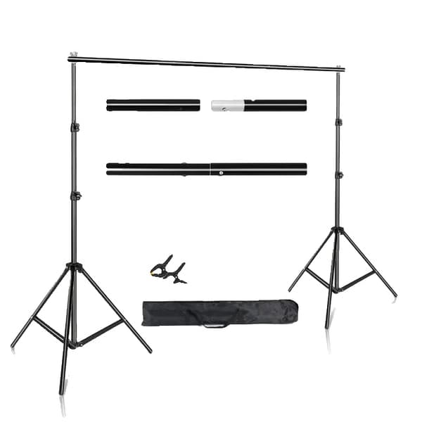 Grönt skärmbakgrundsställ, justerbar höjd, Chromakey-stödsystem, 2x3M, vanlig