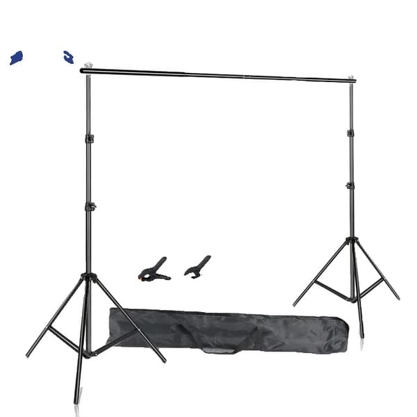 Fotostudio bakgrundsställ, justerbar höjd, bärbar bärväska, 2Mx2M, Ny Regular