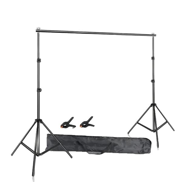 Fotostudio bakgrundsställ, justerbar höjd, bärbar bärväska, 2Mx2M, Ny Regular