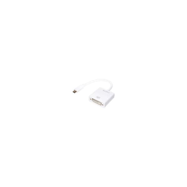ADAPTOR video LOGILINK, adaptor USB-C (T) la DVI-I DL (M) 24+5pin, 0.15m, conectori nichelati, rezolutie maxima Full HD (1920 x 1200), plastic, dublu