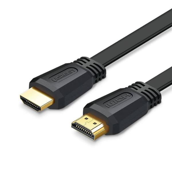 CABLU video Ugreen, "ED015" HDMI (T) la HDMI (T) 4K la 60Hz, lungime 3m, flat, negru "50820" (timbru verde 0.08 lei) - 6957303858200