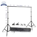 Miniatyrbild 2 av 2: Fotostudio bakgrundsställ, justerbar höjd, bärbar bärväska, 2Mx3M, Ny Flexibel