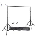 Miniatyrbild 1 av 2: Fotostudio bakgrundsställ, justerbar höjd, bärbar bärväska, 2Mx3M, Ny Flexibel