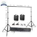Miniatyrbild 2 av 2: Fotostudio bakgrundsställ, justerbar höjd, bärbar bärväska, 2,6Mx3M, Ny Flexibel Sandsäck