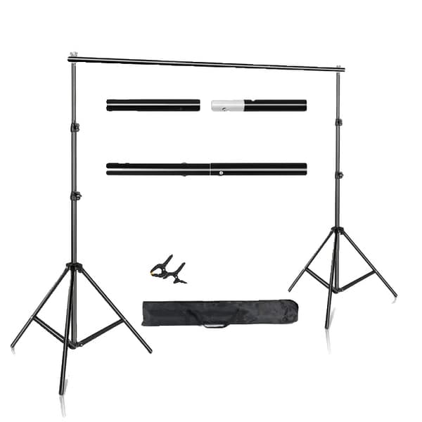 Grøn Skærm Baggrund Stativ, Justerbar Højde, Chromakey Støttesystem, 2x3M, Almindelig