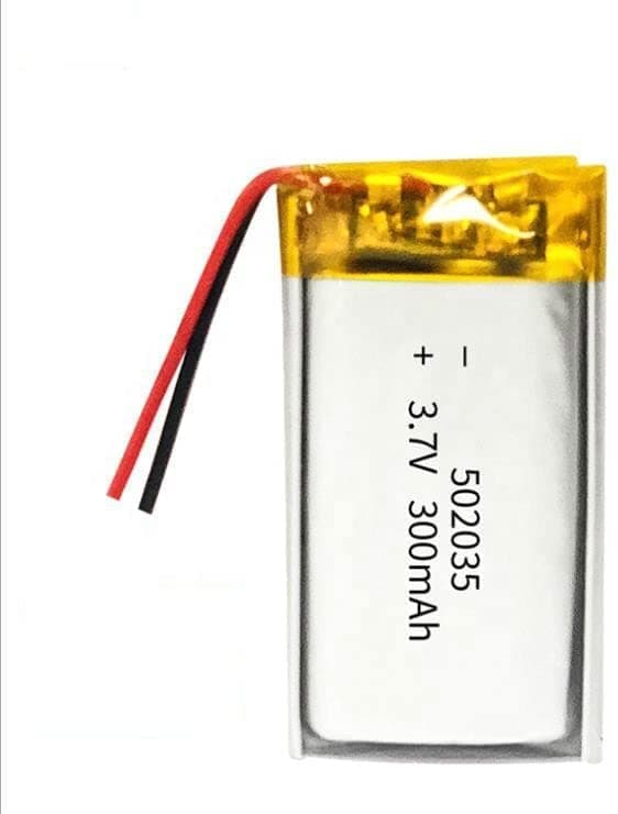 1 stk genopladeligt Lipo-batteri 502035 (3.7V, 300mAh Lipo) til Bluetooth-hovedtelefoner, smartwatches, POS - Batterier til generelle formål Batteri