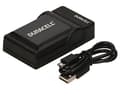 Miniatyrbild 2 av 3: Duracell USB-laddare för Olympus LI-90/92B (DRO5946)