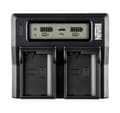 Miniatyrbilde 1 av 2: Newell batterilader DC-LCD To-kanals NP-F/NP-FM