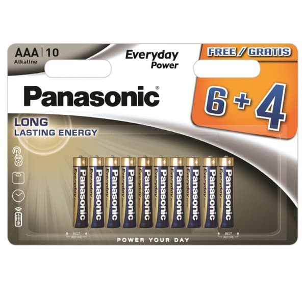 Panasonic Everyday Power -akku LR03EPS/10BW (6+4)