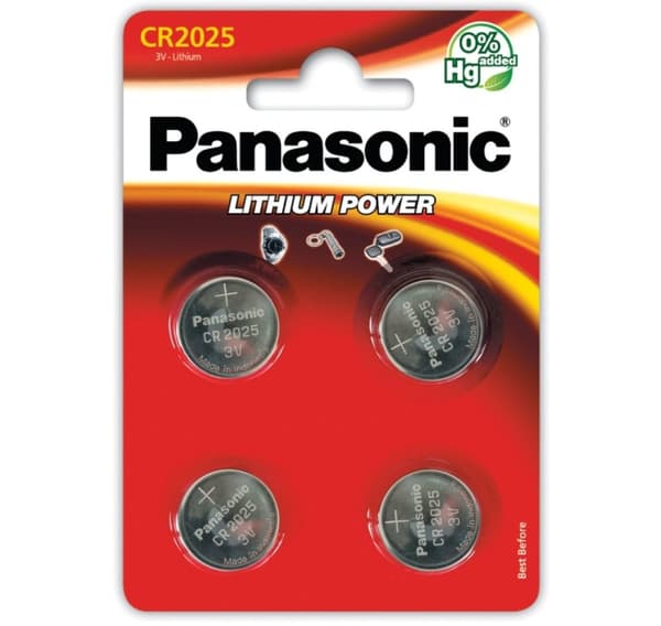 Panasonic batteri CR2025/4B