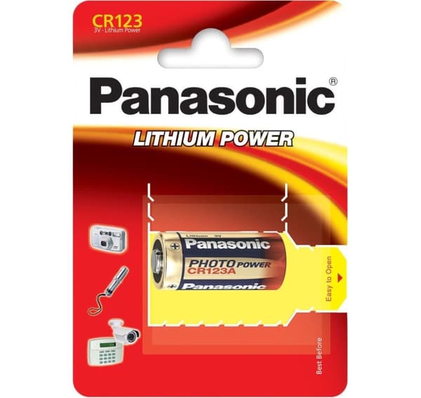 Panasonic batteri CR123A/1B