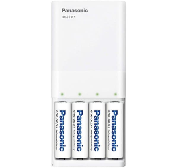 Panasonic eneloop lader BQ-CC87USB + 4x1900