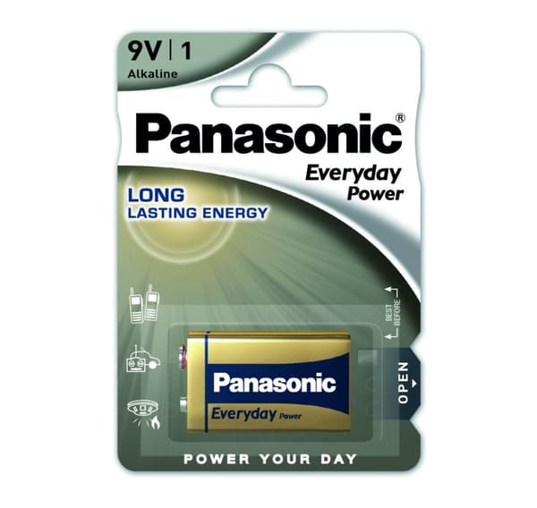 Panasonic Everyday Power batteri 6LR61EPS/1B 9V