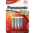 Miniatyrbillede 1 af 2: Panasonic Pro Power batteri LR03PPG/6B (4+2)