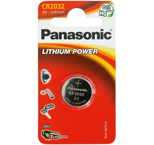 Panasonic batteri CR2032/1B