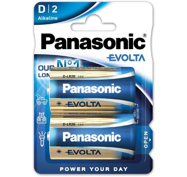 Panasonic Evolta batteri LR20EGE/2B
