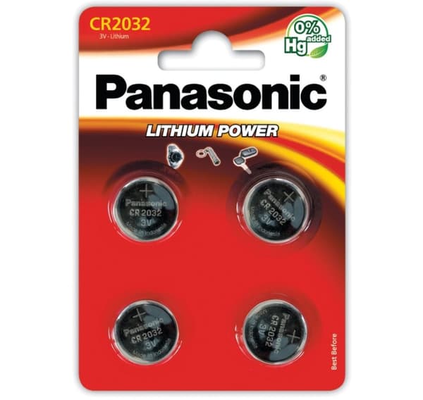 Panasonic batteri CR2032/4B