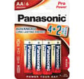 Miniatyrbillede 1 af 2: Panasonic Pro Power batteri LR6PPG/6B (4+2)