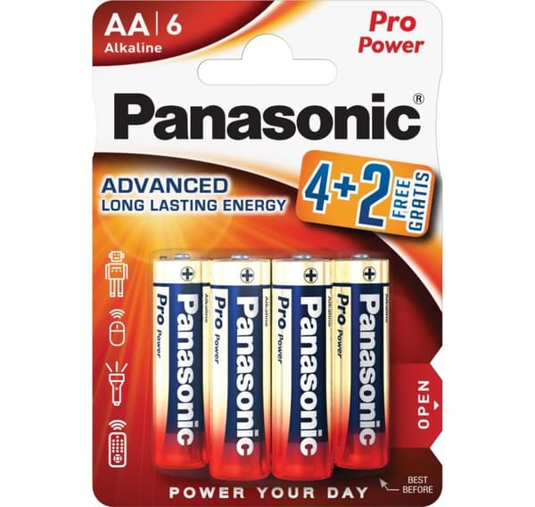 Panasonic Pro Power batteri LR6PPG/6B (4+2)