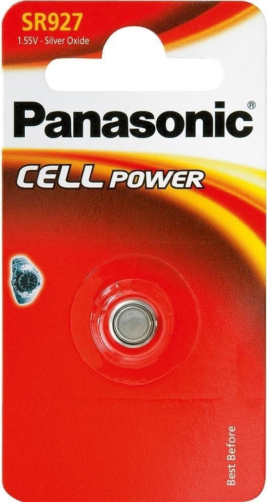 Set med 10 produkter. Panasonic batteri SR927EL/1B