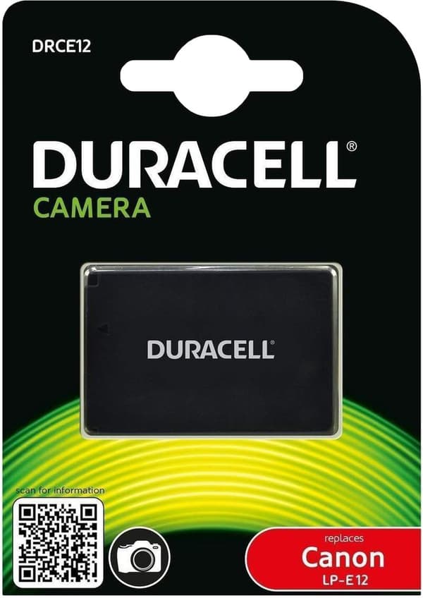 Duracell Camera Battery - replaces Canon LP-E12 Battery