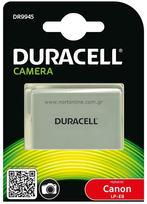 Duracell Camera Battery - replaces Canon LP-E8 Battery