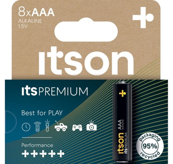 det på PREMIUM-batteriet Alkaline LR03IPR/8HH