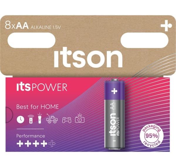 detson POWER-batteriet Alkaline LR6IPO/8HH
