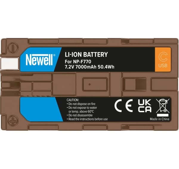 Newell akku Sony NP-F770 USB-C