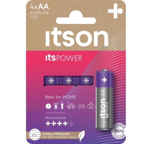 det på sit POWER batteri Alkaline LR6IPO/4CP