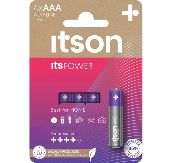 det på sit POWER batteri Alkaline LR03IPO/4CP