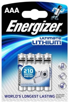 Batteri Ultimate Lithium AAA/L92 4-pakning, Energizer