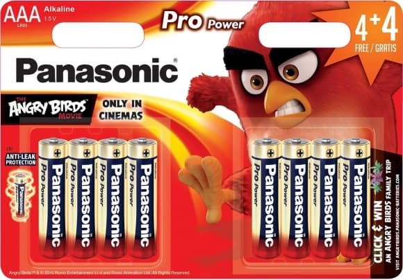 Battery Pro Power LR03PPG/8B AB 4+4 kpl, Panasonic