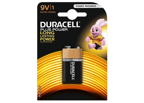 Batteri E-Block 9V MN 1604 6LR61-1BB, Duracell