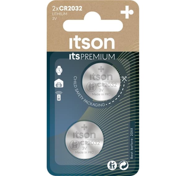 det på sit PREMIUM-batteri CR2032IT/2BP