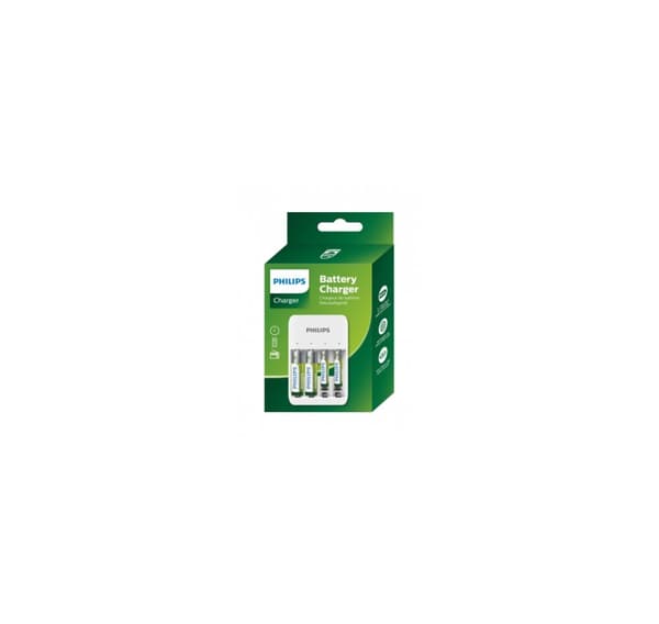 Batterioplader, SCB4013NB/00 2x700mAh AAA + 2x1300mAh AA, Philips