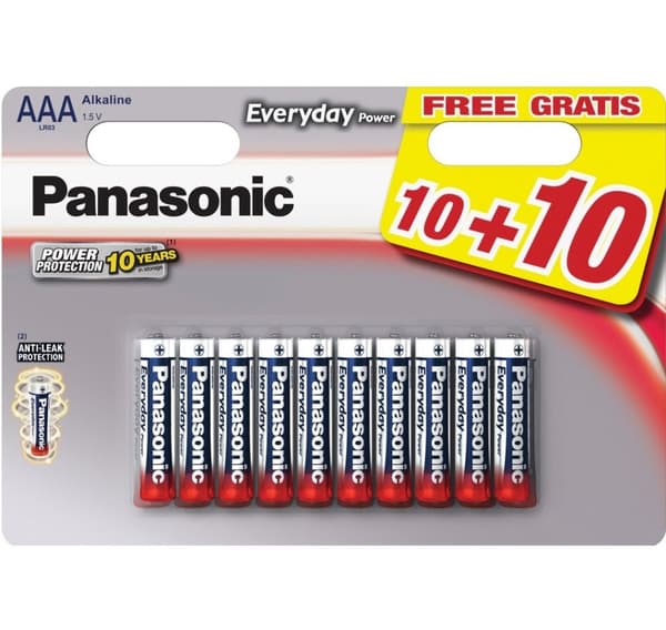 Panasonic Everyday Power battery LR03EPS/20BW (10+10)