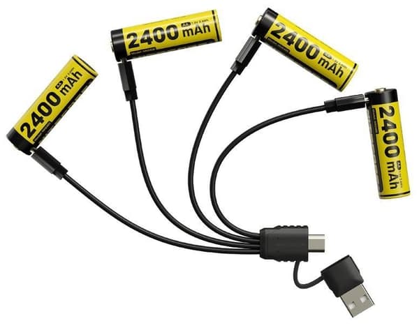 Akun palautus. Li-ion aa 1.5v/4pack nh2400, Nitecore