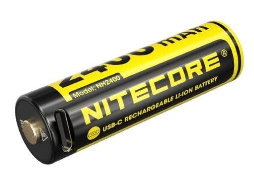 Batteri rech. li-ion aa 1,5v/4pack nh2400, Nitecore