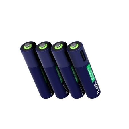 Batteri rech. li-ion aaa/500mah usb-c 4pack 25671, Trust