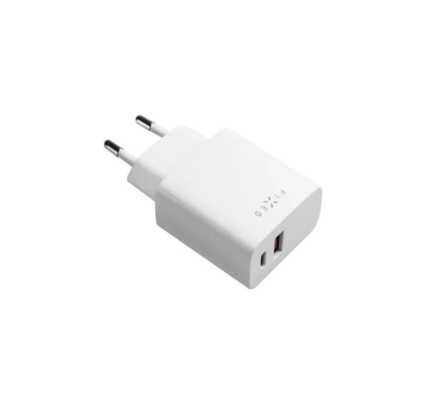 Fast, USB-C/USB reiselader 20W, FIXC20N-CU-WH