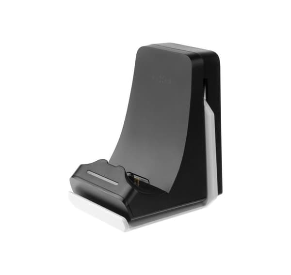Fast, hengende ladedokking for PS5 DualSense-kontroller med hodetelefonkrok, FIXPS5-HCD-BW