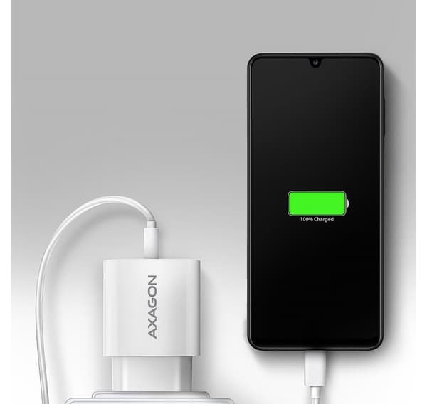 AXAGON, Vægoplader 1x port USB-A, QC3.0/AFC/FCP/Apple, 18W, ACU-QC18W