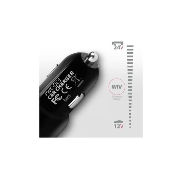 AXAGON, Dobbelt biloplader, 31,5W, PWC-QC5