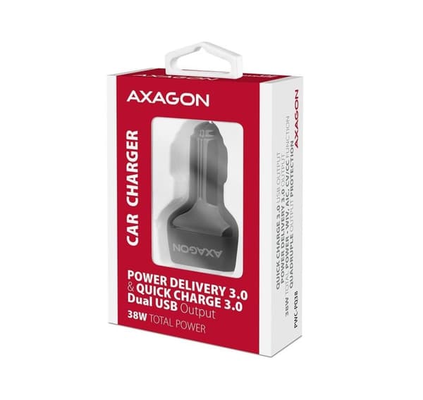 AXAGON, Dobbel billader, 38W, PWC-PQ38