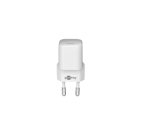 Goobay, USB-C PD GaN Hurtigoplader Nano (20 W), Hvid