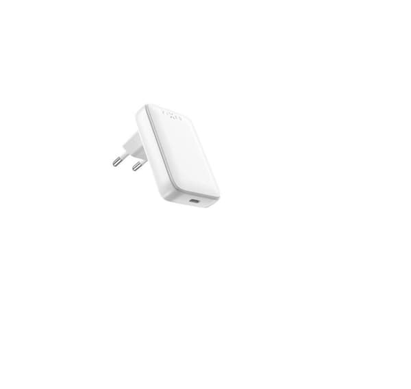 FAST Slank USB-C reiselader, GaN, PD-støtte, 30W, Hvit
