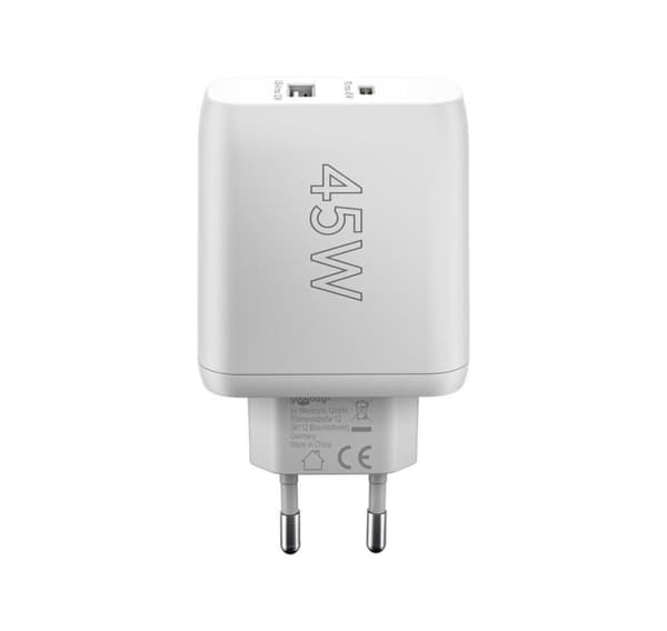 Goobay, USB-C PD dubbel snabbladdare (45 W), 65412