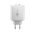 Miniatyrbild 2 av 3: Goobay, USB-C PD dubbel snabbladdare (45 W), 65412